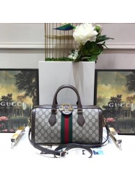 Replica Gucci GG canvas ophidia top quality tote bag 524532 brown HY10193ui32