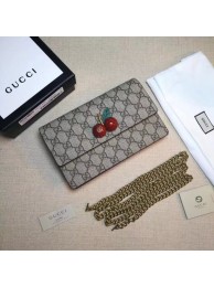 Replica Gucci GG canvas small shoulder bag PVC 481291 Cherry HY13776cK54