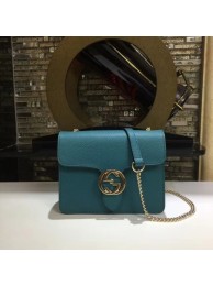 Replica Gucci GG Cowhide top quality Shoulder Bag 510304 blue HY2656Kg43