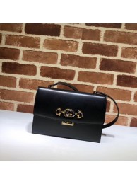 Replica Gucci GG Leather Shoulder Bag A576388 Black HY21123zR45