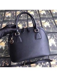 Replica Gucci GG Leather Tote Bag 449662 black HY16925aG44