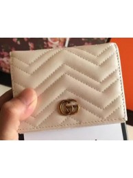Replica Gucci GG Marmont Card Case 443125 White HY22635CQ60