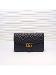 Replica Gucci GG Marmont clutch 498079 black HY14240CQ60