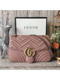 Replica Gucci GG Marmont Matelasse Shoulder Bag 443496 Pink HY3588TN94
