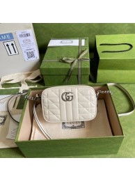 Replica Gucci GG Marmont mini shoulder bag 634936 white HY26510VA65