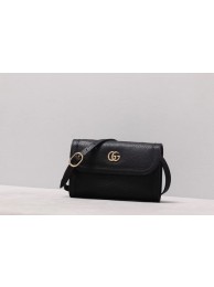 Replica Gucci GG Marmont small shoulder bag 497984 black HY12836sA83