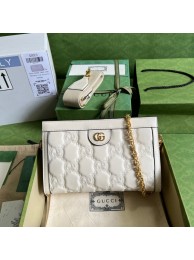 Replica Gucci GG Matelasse leather shoulder bag 702200 white HY13227BB13