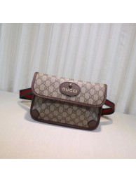 Replica Gucci GG Supreme Belt Bag 493930 Brown HY21984ls37