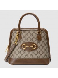 Replica Gucci GG Supreme Canvas Top Handle Bag 621220 brown HY10623BJ25