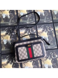 Replica Gucci GG Supreme small shoulder bag 523354 black HY20087YP94