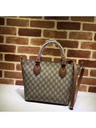 Replica Gucci GG Supreme Tote Bag 432124 Brown HY20454Ye83