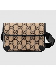 Replica Gucci GG wool waist bag 598181 black HY17384ED66