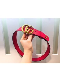 Replica Gucci Leather Belt 414525 Red HY15431Kg43
