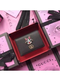 Replica Gucci Leather Card case with Bosco 499325 Black HY22020DY71