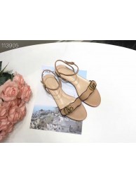 Replica Gucci Leather Double G sandal GG1533BL-7 HY6148EO56
