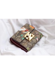 Replica Gucci Leather french flap wallet A453155 red HY25562YP94