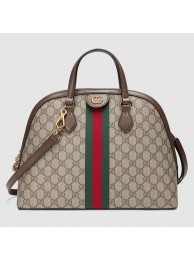 Replica Gucci Ophidia GG medium top handle bag 524533 brown HY18114ED66