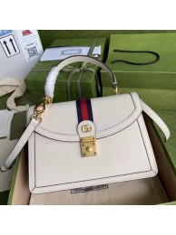 Replica Gucci Ophidia small top handle bag with Web 651055 white HY4395SV68