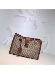 Replica Gucci Padlock GG Supreme Canvas Shoulder Bag 479197 Apricot HY11937nB47