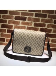 Replica Gucci PVC GG Canvas Messenger Bag 222291 Brown HY12353EO56