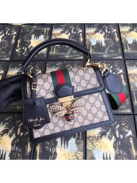 Replica Gucci Queen Margaret GG small top handle bag 476541 black HY140HB48