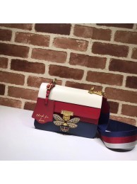 Replica Gucci Queen Margaret small shoulder bag 476542 red&white&blue HY11686KG80