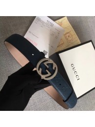 Replica Gucci Signature leather belt 370543 dark blue HY21788ij65