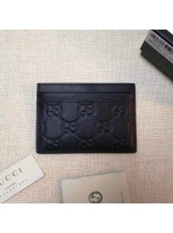 Replica Gucci Signature leather card case 233168 black HY13843ui32