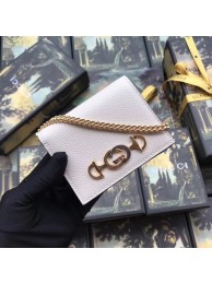 Replica Gucci Zumi Card Holder 570660 White HY7508Ix66