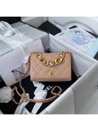 Replica High Quality Chanel Flap Shoulder Bag Original leather AS2638 pink HY12466Jh90