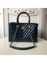 Replica High Quality Chanel Original large shopping bag A57974 dark blue HY10641Jh90