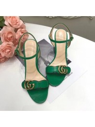 Replica High Quality Gucci Sandals Shoes 1CM 7CM 10CM Heels GG6326 Green Shoes HY23051Jh90