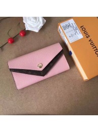 Replica High Quality Louis Vuitton CRUISE 2017 DOUBLE V WALLET M64317 Pink HY25241Jh90