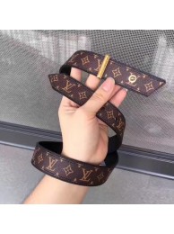 Replica Louis Vuitton 30mm Brown Belt M9306 Gold HY24834Ye83