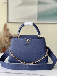 Replica Louis Vuitton CAPUCINES MM M59209 Navy Blue HY1926Kg43