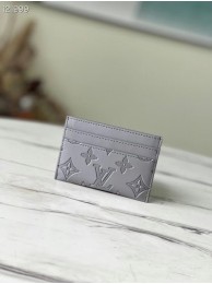 Replica Louis Vuitton DOUBLE CARD HOLDER M81381 Anthracite gray HY11265Fi42