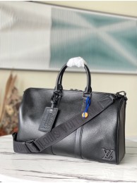 Replica Louis Vuitton KEEPALL BANDOULIERE 40 M57088 black HY20261Ac56