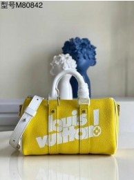 Replica Louis Vuitton KEEPALL XS M80842 Yellow HY7420DY71