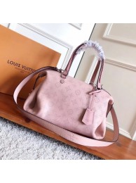 Replica Louis Vuitton Mahina Leather ASTERIA Bag M54672 Pink HY18025HB48