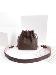 Replica Louis Vuitton Monogram Canvas NOE POUCH M43445 pink HY8980rH96