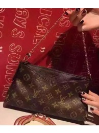 Replica Louis Vuitton Monogram Canvas PALLAS CLUTCHES M41638 Black HY10923ui32