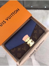 Replica Louis Vuitton Monogram Canvas PALLAS WALLET M58414 Blue HY9037XB19