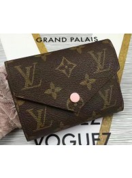Replica Louis Vuitton Monogram Canvas Victorine Wallet M62360 Pink HY15105HB48