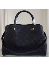 Replica Louis Vuitton Monogram Empreinte MONTAIGNE MM Bag M50668 Black HY22674Yn66