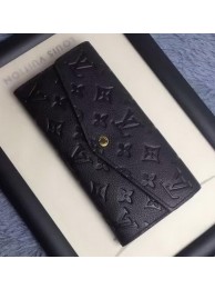Replica Louis Vuitton Monogram Empreinte WALLET M60565 Black HY14465VA65
