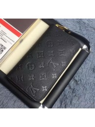 Replica Louis Vuitton Monogram Empreinte ZIPPY WALLET M60571 Black HY16354UD97