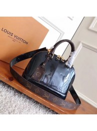 Replica Louis Vuitton Monogram Vernis ALMA BB M54704 Black HY5048TN94