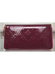 Replica Louis Vuitton Monogram Vernis Zippy Wallet M90227 Purple HY551Ac56