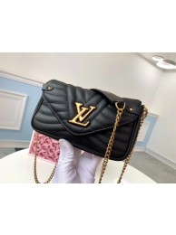 Replica Louis Vuitton NEW WAVE Chain Bag M63956 black HY25097XB19