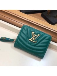 Replica LOUIS VUITTON NEW WAVE COMPACT WALLET M63789 green HY659UD97